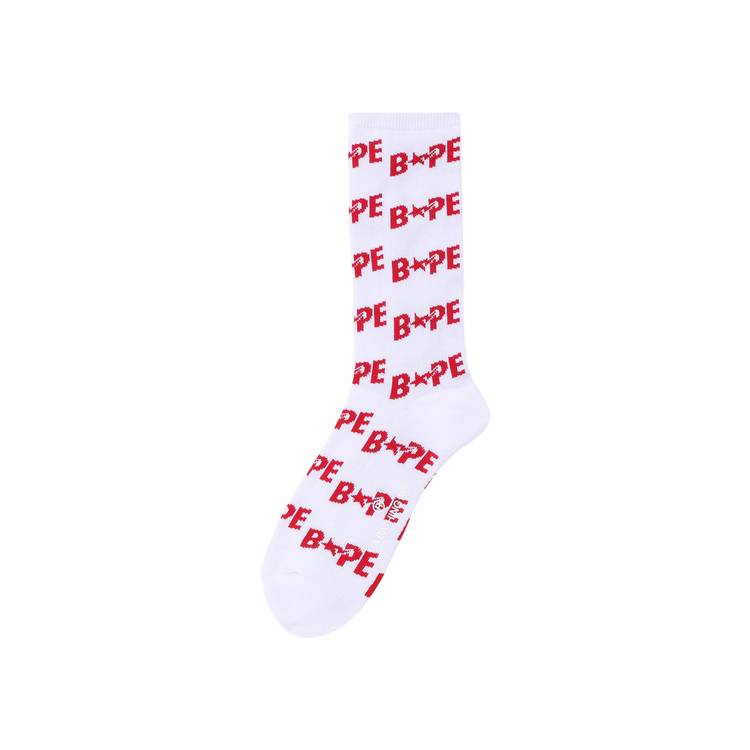 Buy BAPE Sta Socks 'Red' - 1I30 184 002 RED | GOAT