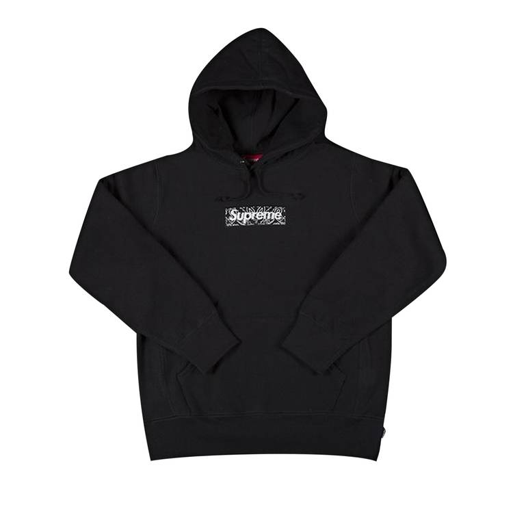 Buy Supreme Bandana Box Logo Hooded Sweatshirt 'Black