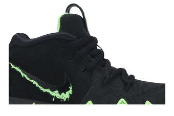 Kyrie 4 black/rage green shop grade school kids' shoe