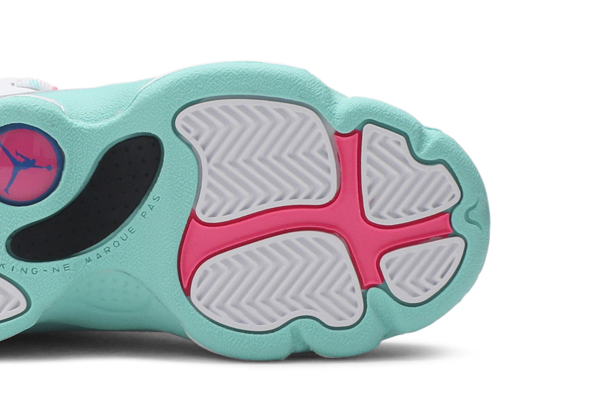 Pre-owned Air Jordan 13 Retro Ps 'aurora Green' In White