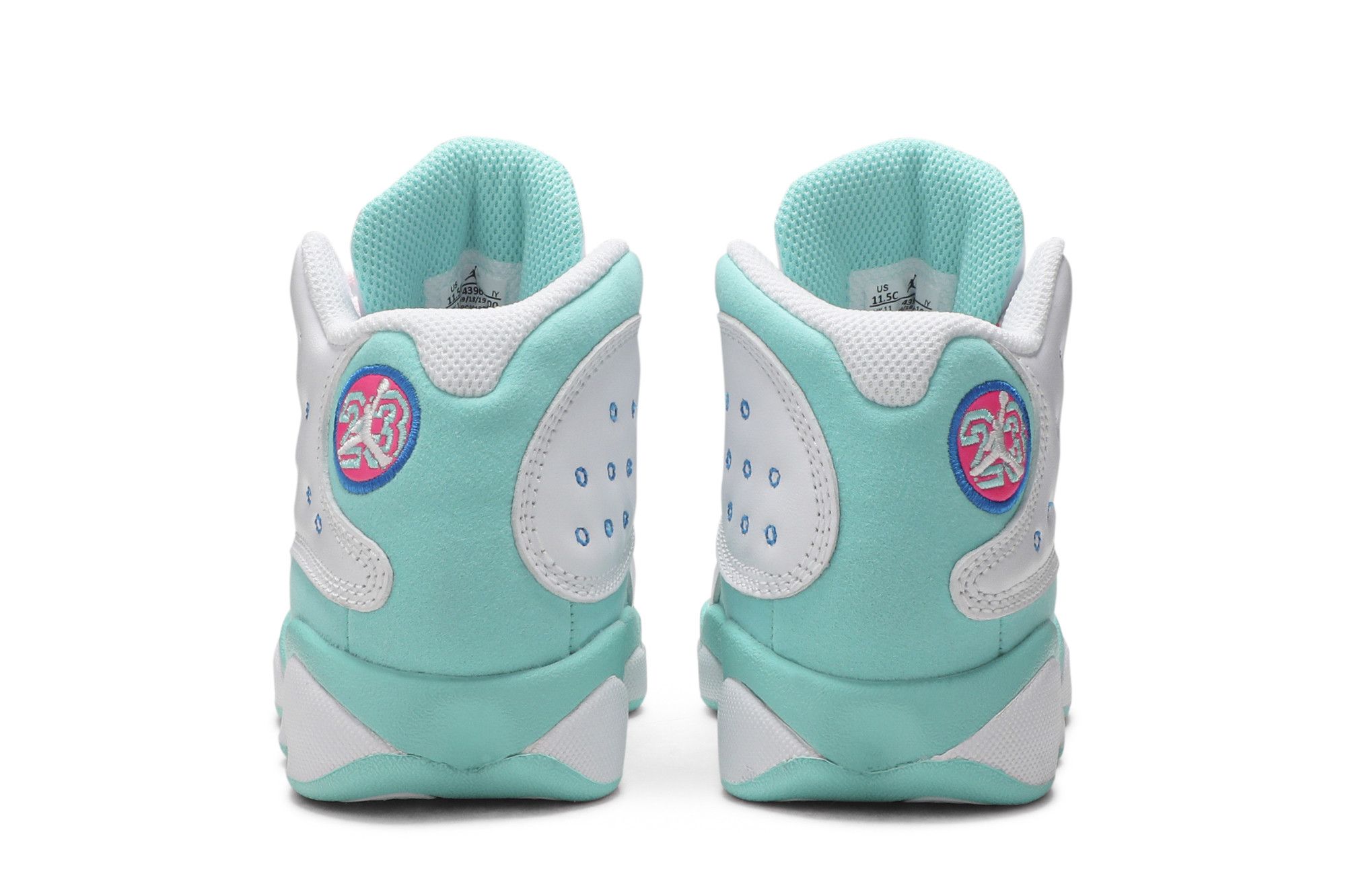 Pre-owned Air Jordan 13 Retro Ps 'aurora Green' In White