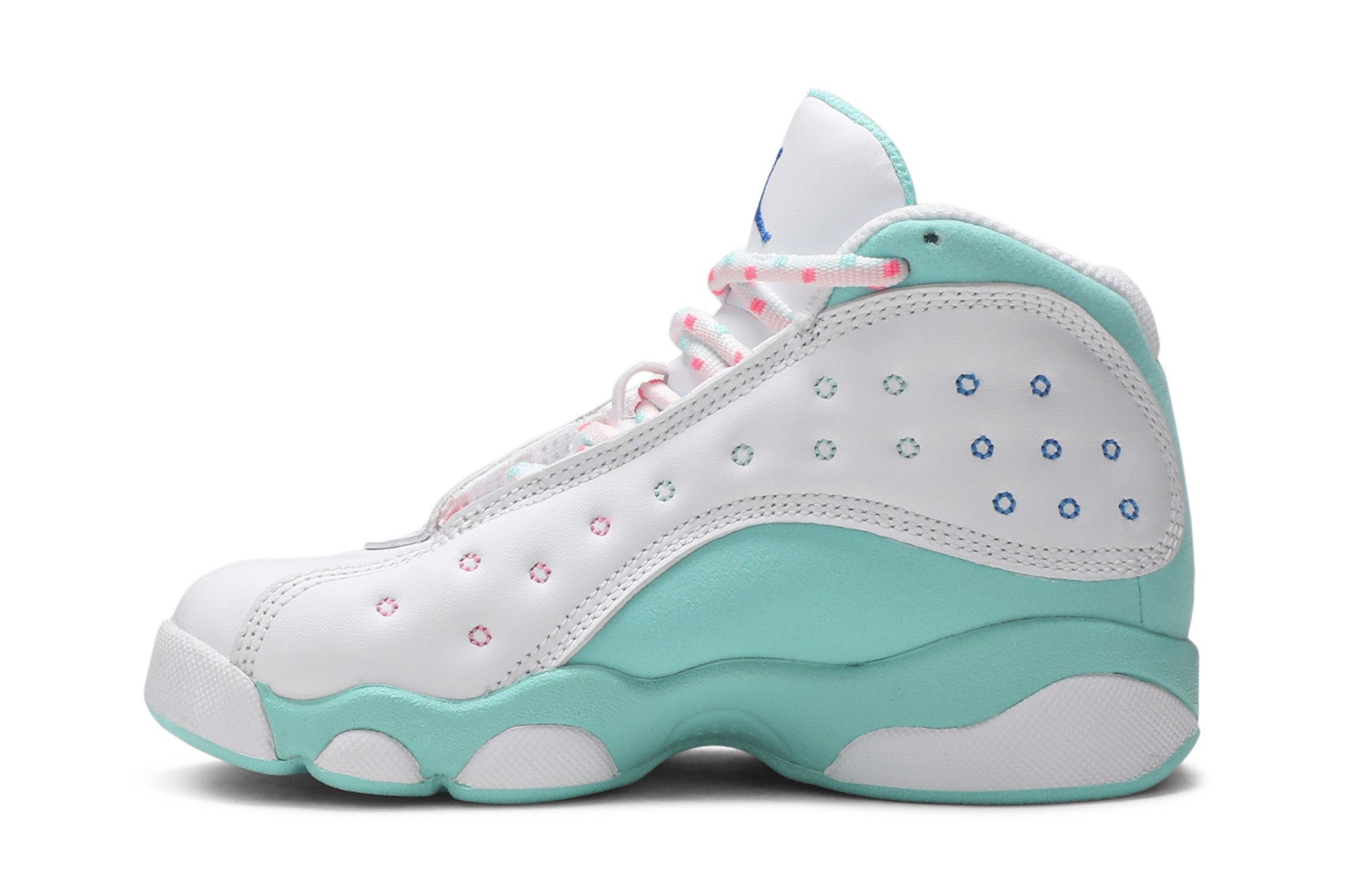 Pre-owned Air Jordan 13 Retro Ps 'aurora Green' In White
