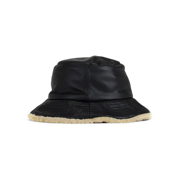 【MM6 MAISON MARGIELA】 Eco Leather Bucket Hat Black Buy MM6 Maison Margiela Bucket Hat 'Black' - S52TC0051