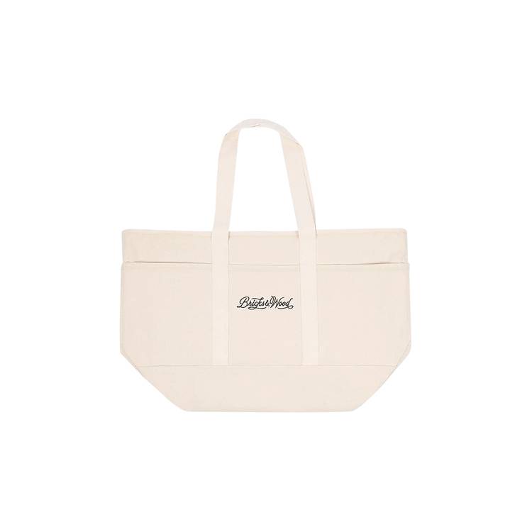 Bricks & Wood Heavy Canvas Boat Tote Bag 'White'