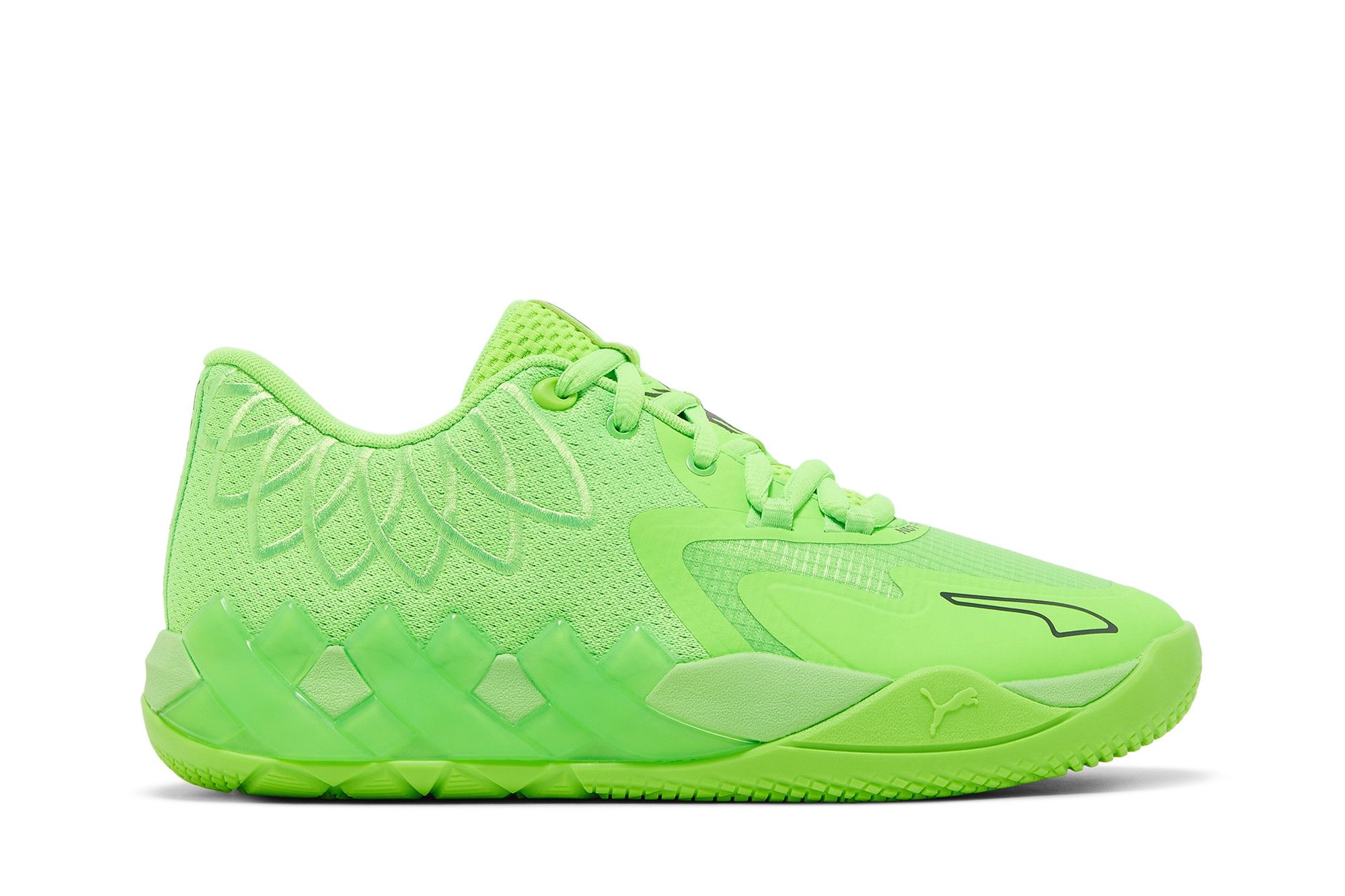 Pre-owned Puma Mb.01 Lo Jr 'volt' In Green