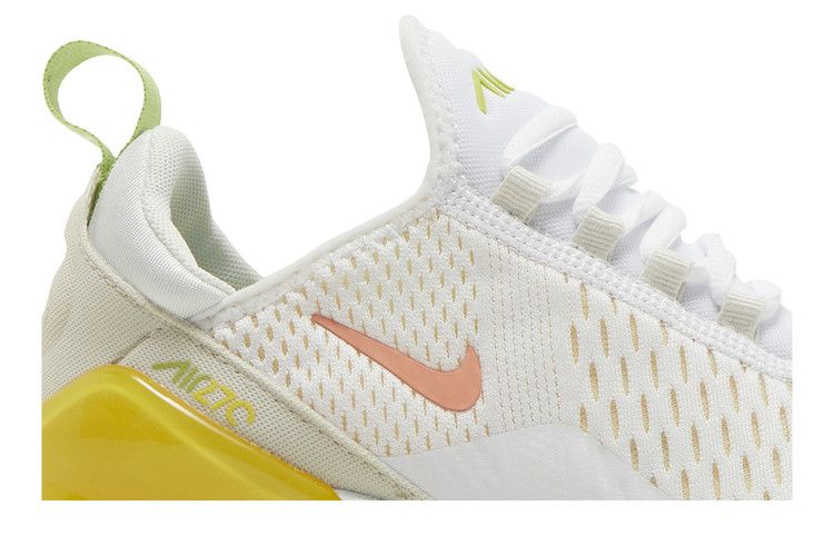 Nike Air Max 270 White Yellow Women's Size 7.5 newest Running Shoes DV2184-100