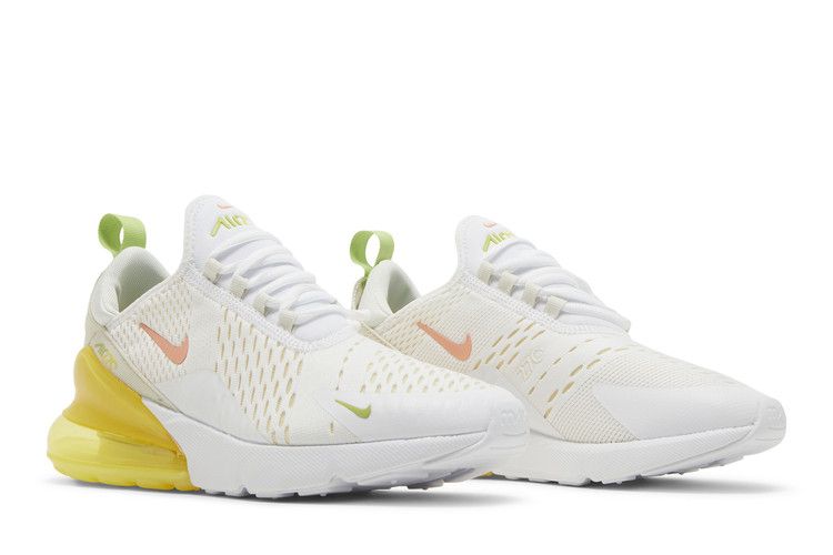 Nike 270 white blue and outlet yellow