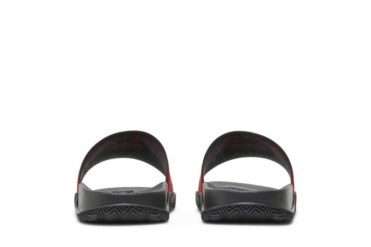 Gucci Interlocking G Rubber Slides Sandals Black 655265 Size 11