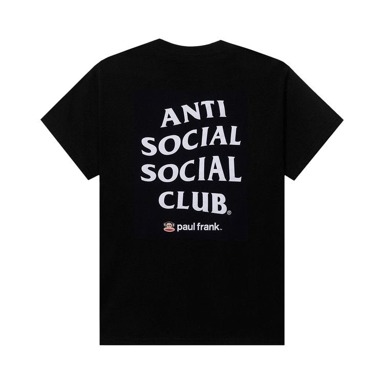 Anti Social Social Club Kids X Paul Frank Logo T-Shirt Black