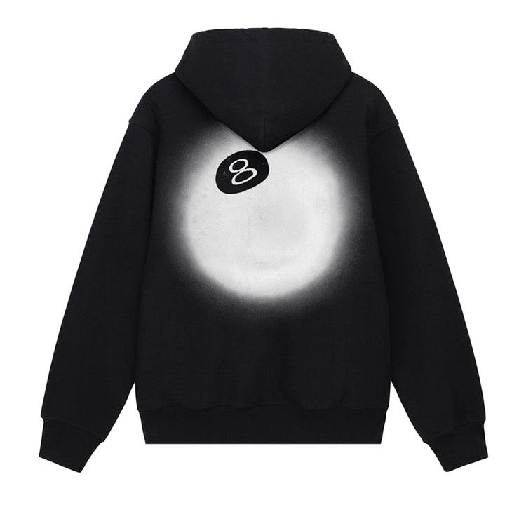 Stussy 8 Ball Fade Hoodie Black