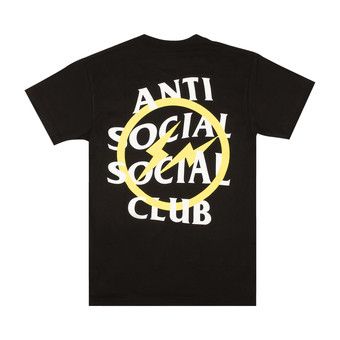 Buy Anti Social Social Club x Fragment Design Yellow Bolt Tee