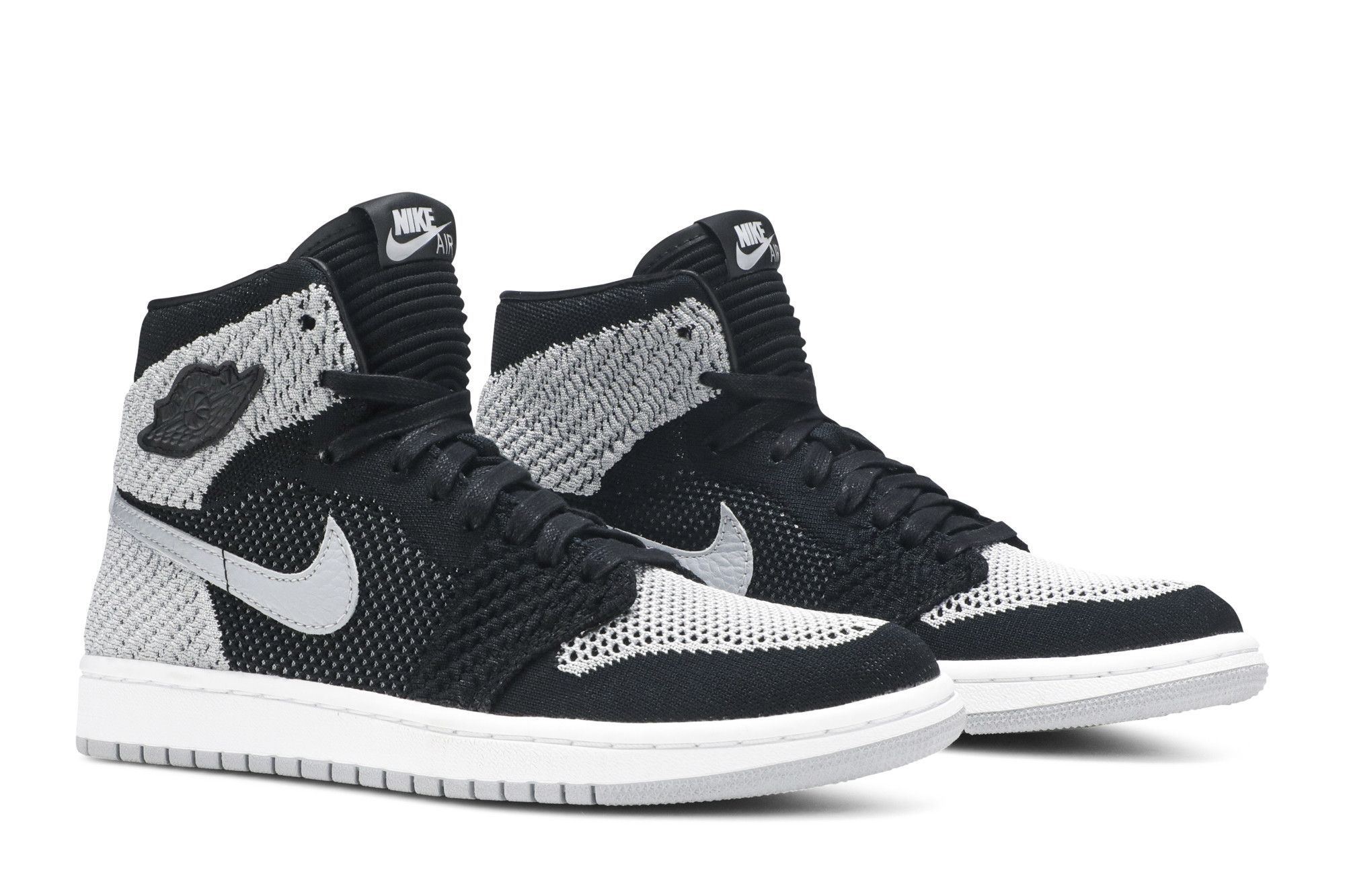 Pre-owned Air Jordan 1 Retro High Og Flyknit Gs 'shadow' In Black