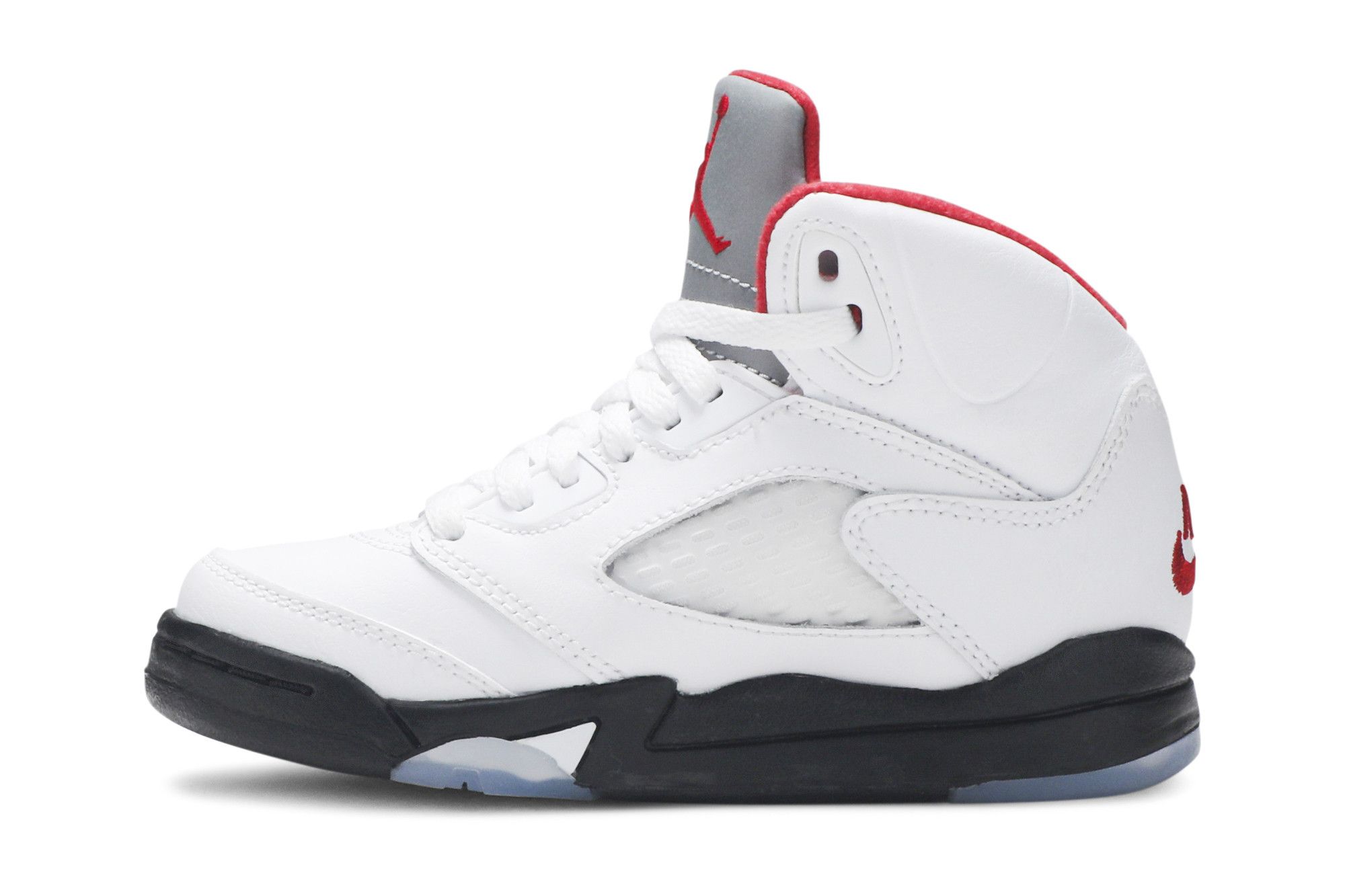 Pre-owned Air Jordan 5 Retro Ps 'fire Red' 2020 In White