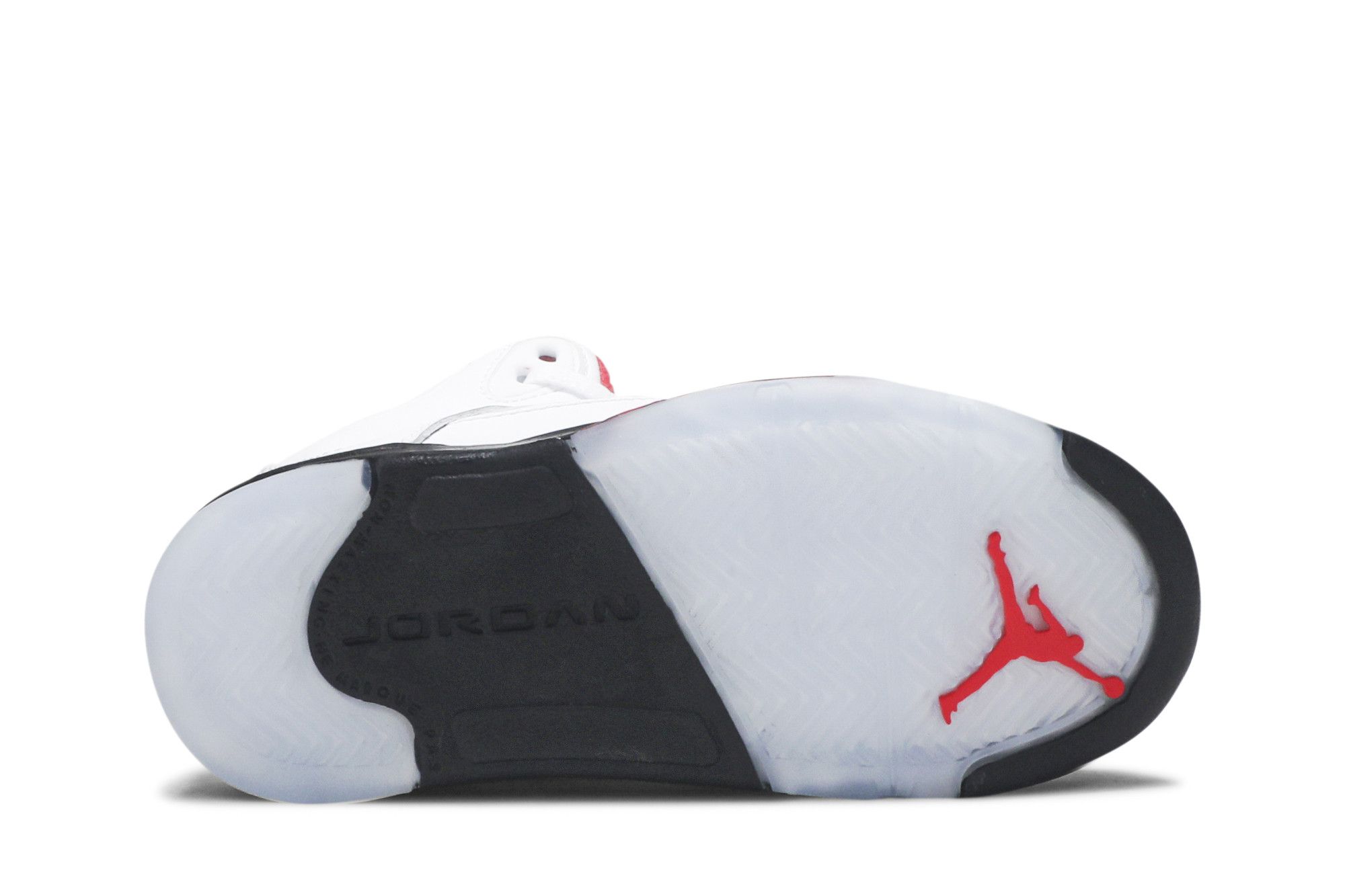 Pre-owned Air Jordan 5 Retro Ps 'fire Red' 2020 In White