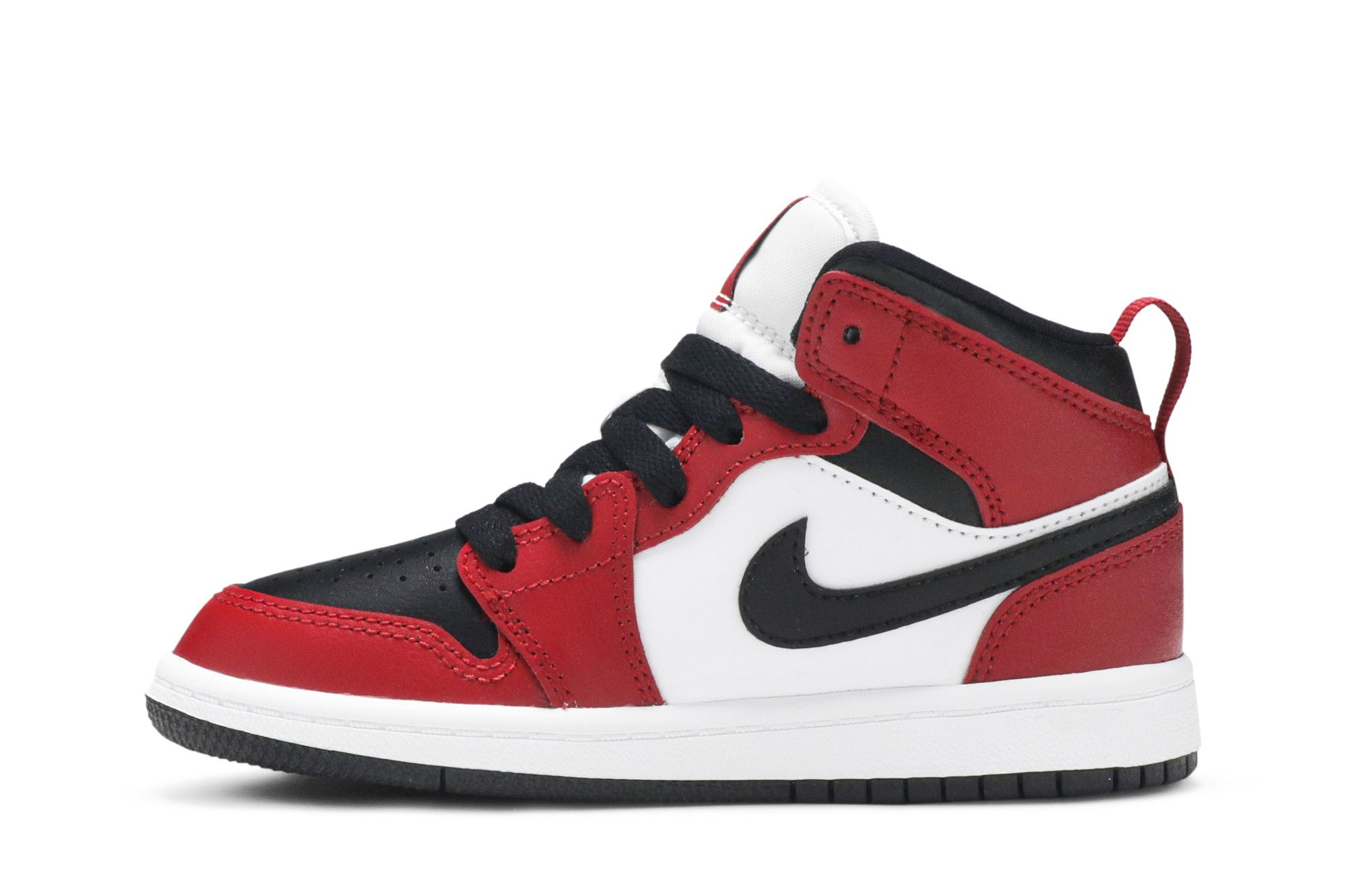 Pre-owned Air Jordan 1 Mid Ps 'chicago Black Toe' In Red