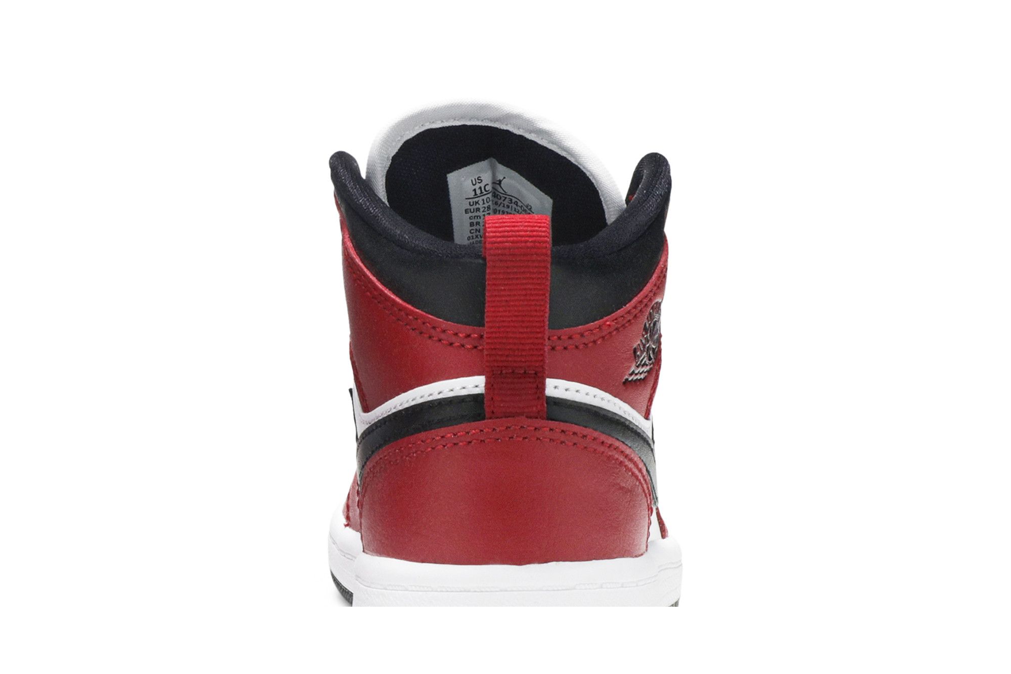 Pre-owned Air Jordan 1 Mid Ps 'chicago Black Toe' In Red