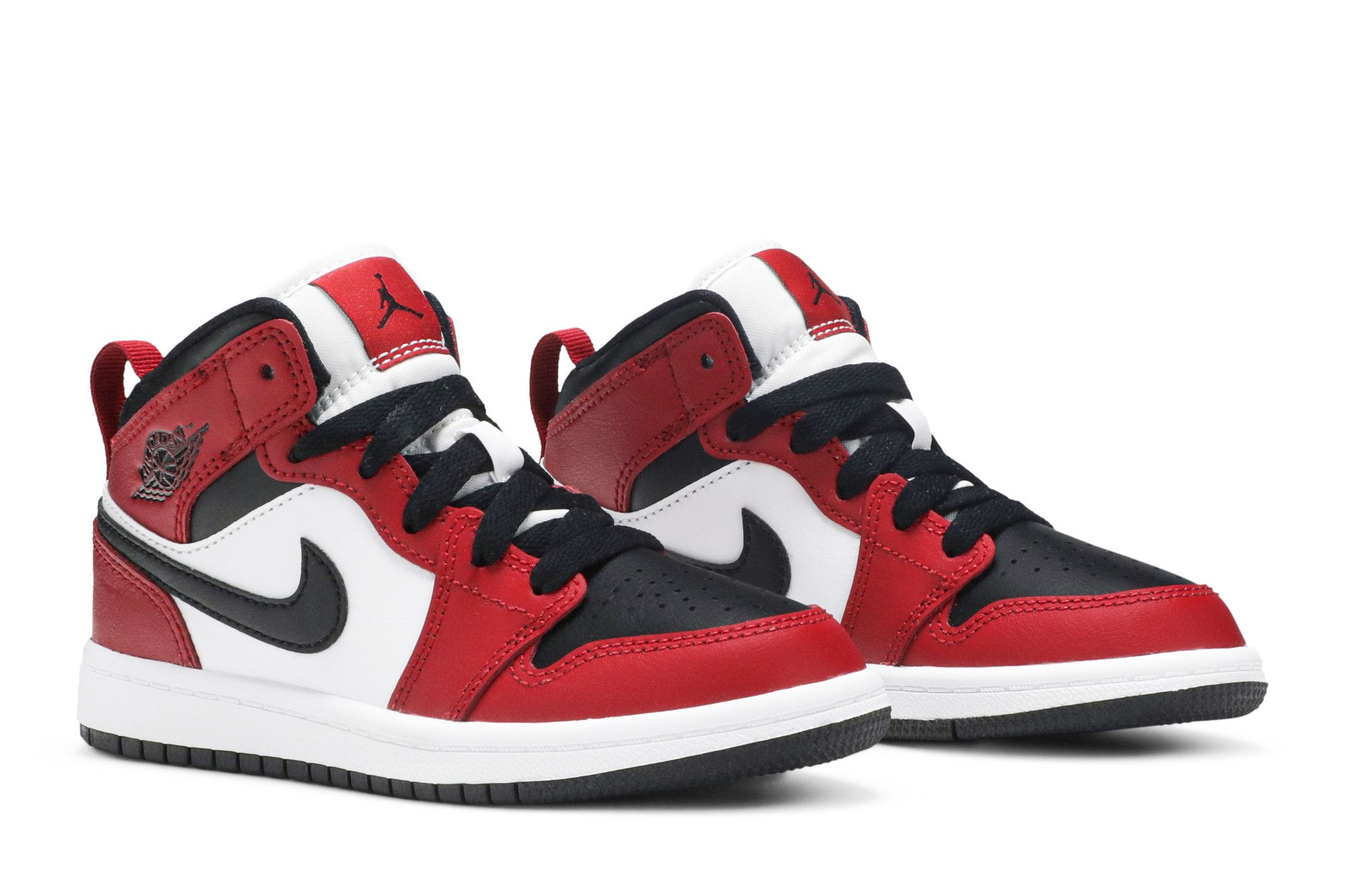 Pre-owned Air Jordan 1 Mid Ps 'chicago Black Toe' In Red