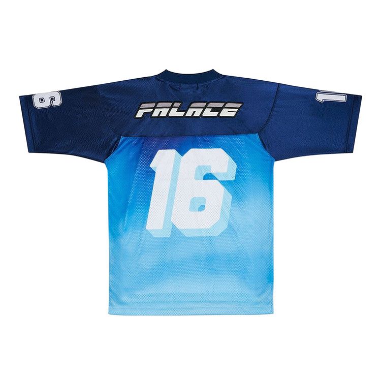 [パレス] Palace Roundhouse 2 Da Face Crew AW 19 FW 19 2019 Buy Palace Airtex Roundhouse To The Face T-Shirt 'Sky
