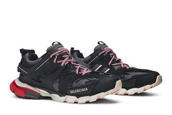 Balenciaga track sneakers black and sales red