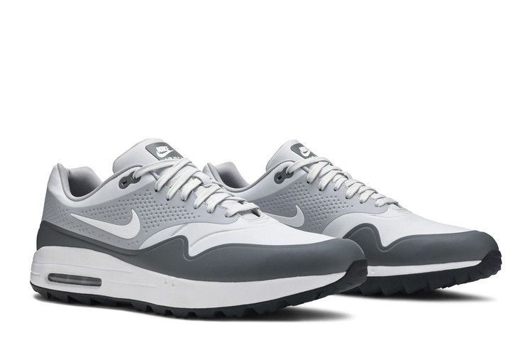 Air max 1g golf shoes clearance platinum/white/grey