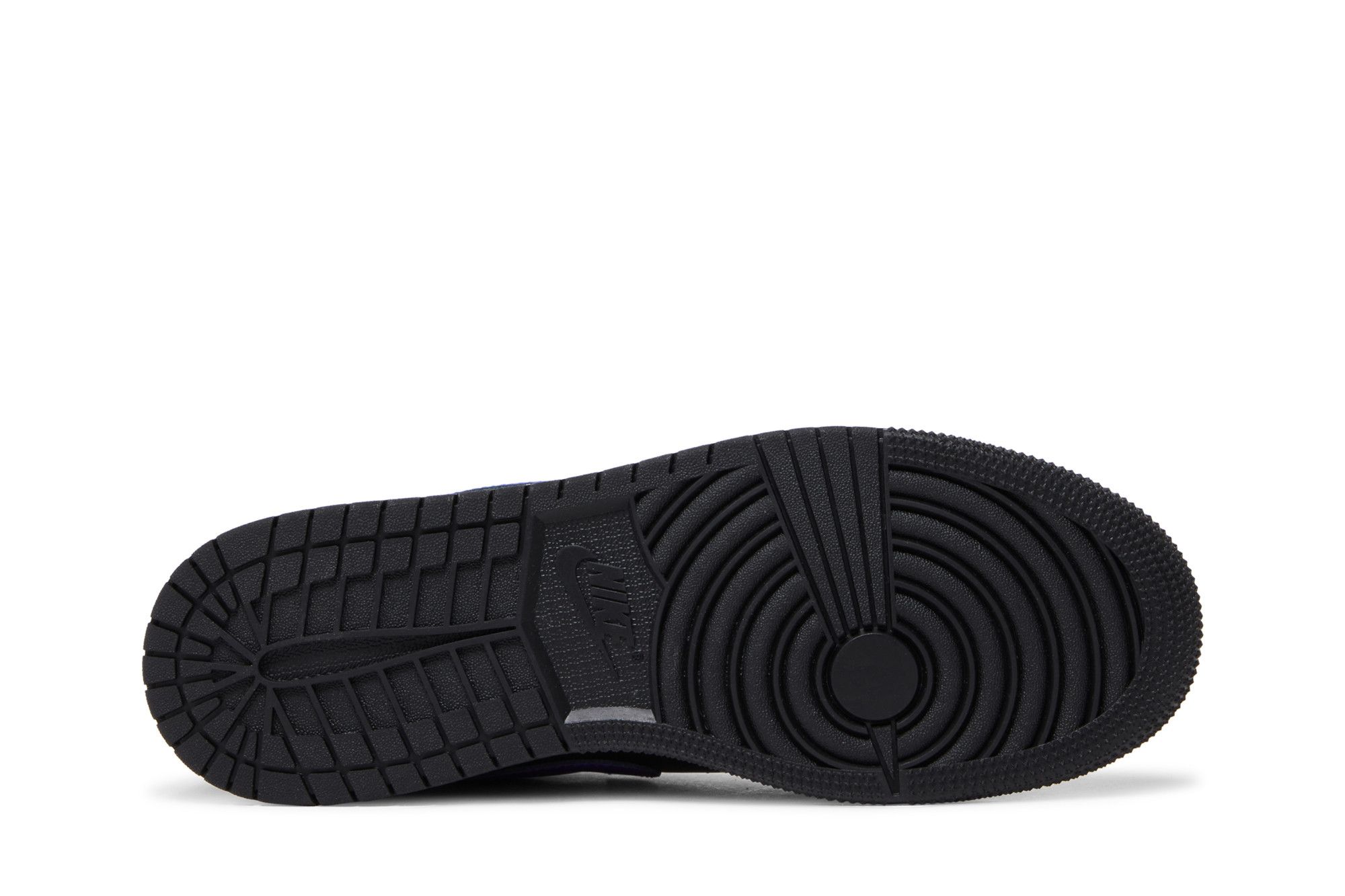 Pre-owned Air Jordan 1 Low Gs 'lakers' In Black