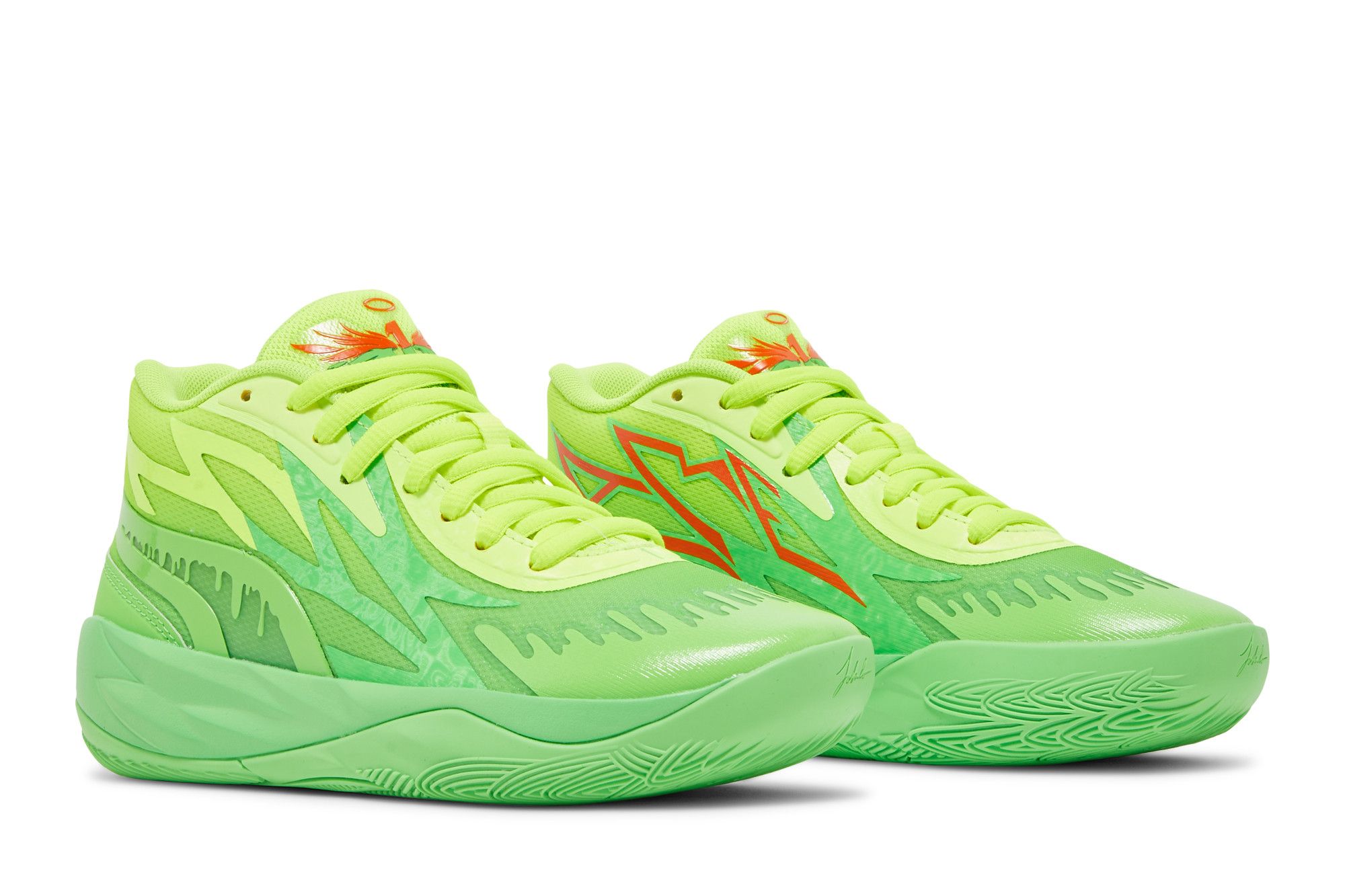 Pre-owned Puma Nickelodeon X Mb.02 Jr 'slime' In Green