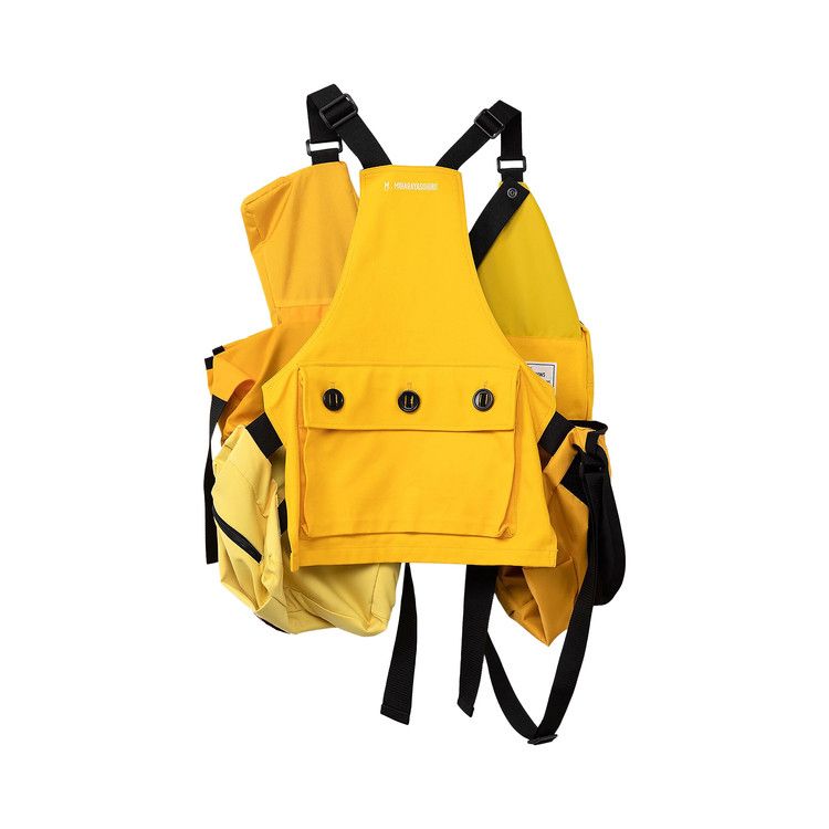 Buy Maison Mihara Yasuhiro Bag Vest 'Yellow' - A10VT052 YELL | GOAT