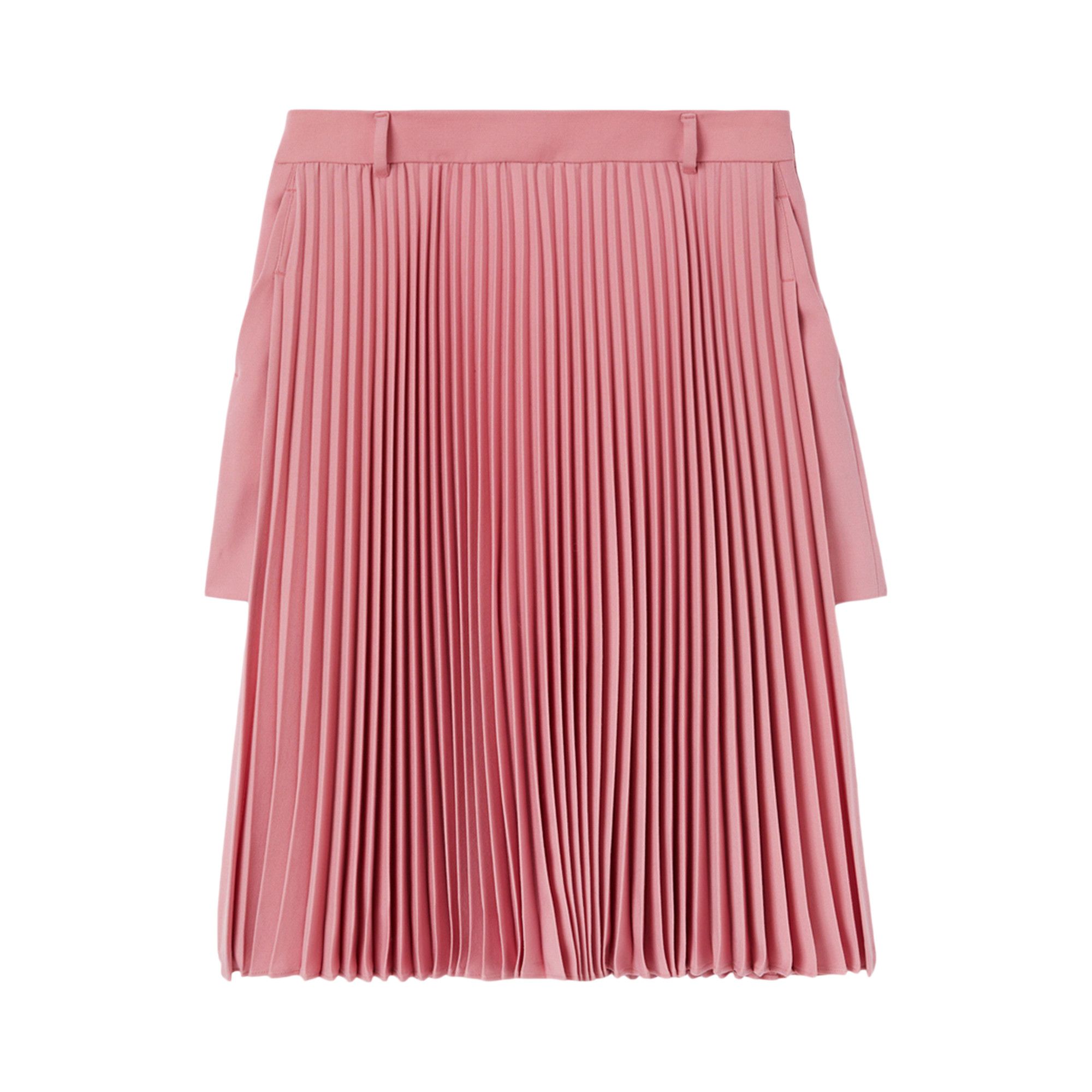 Pre-owned Burberry Pleated Panel Grain De Poudre Shorts 'rosy Pink'