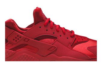 Nike air huarache run red women's casual clearance shoes