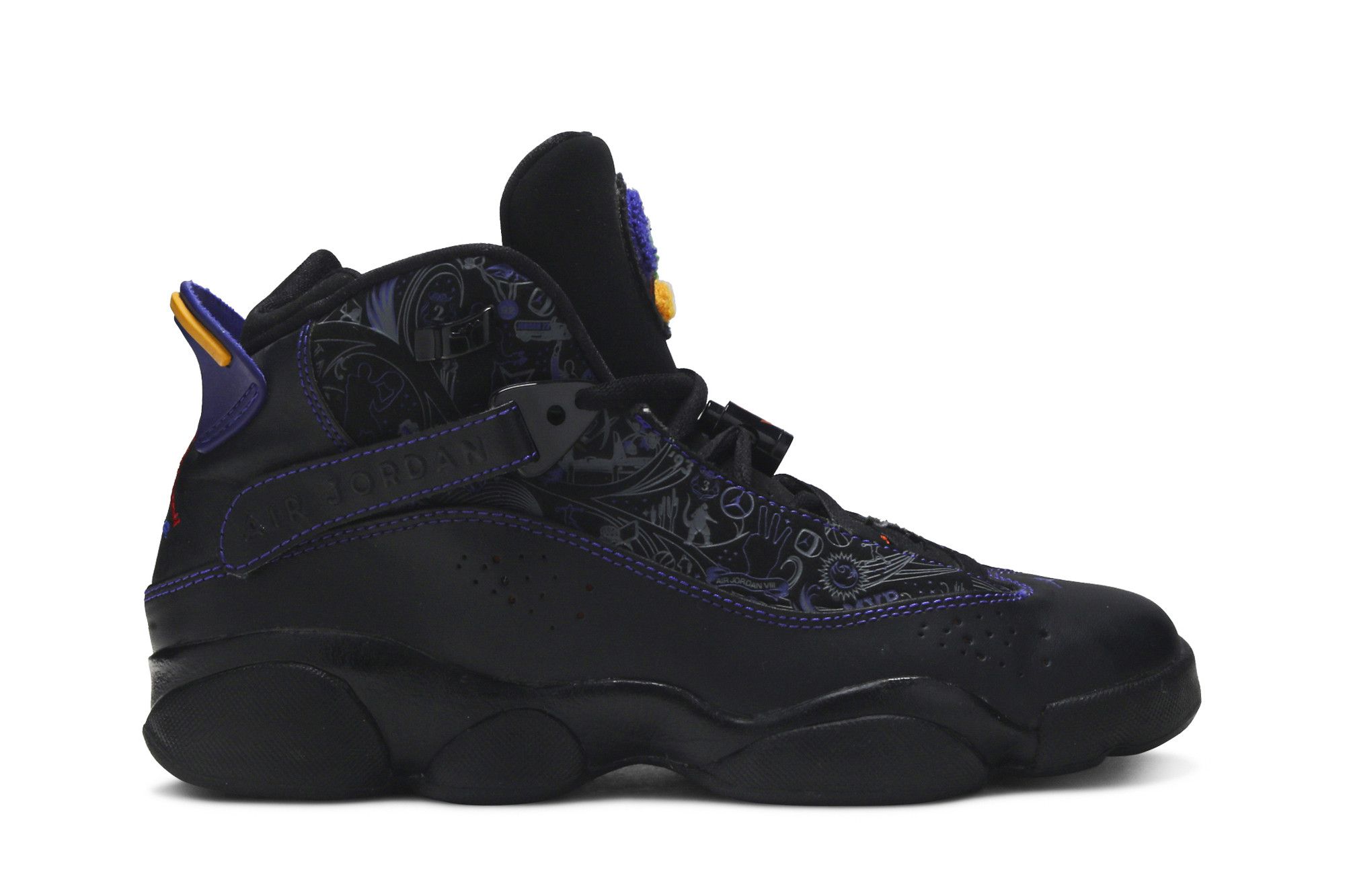 Pre-owned Air Jordan 6 Rings Gs In Black