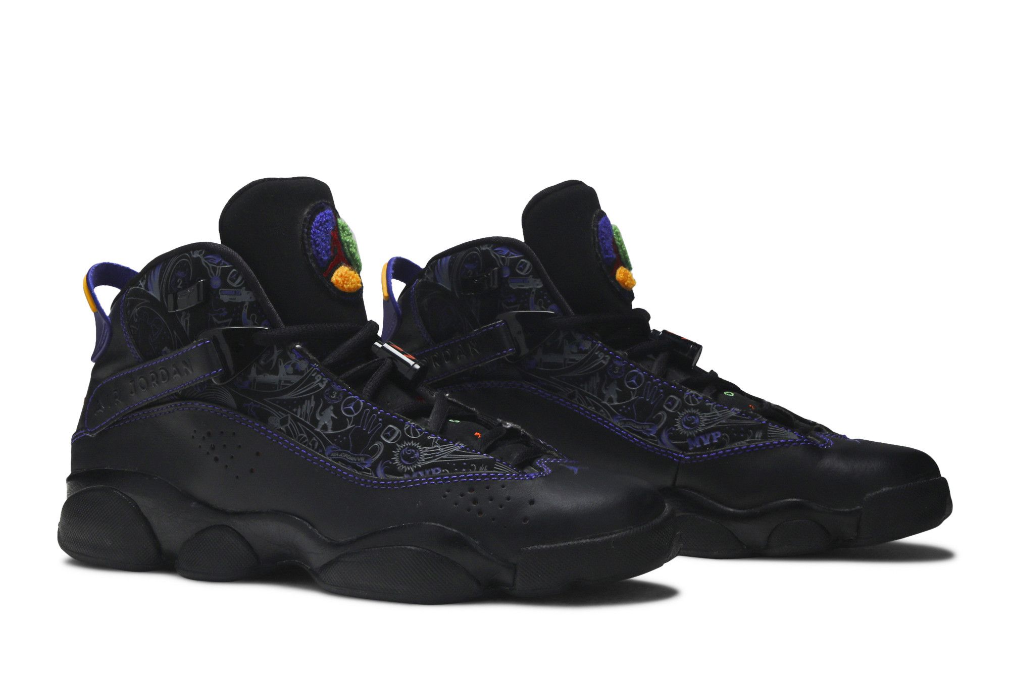 Pre-owned Air Jordan 6 Rings Gs In Black