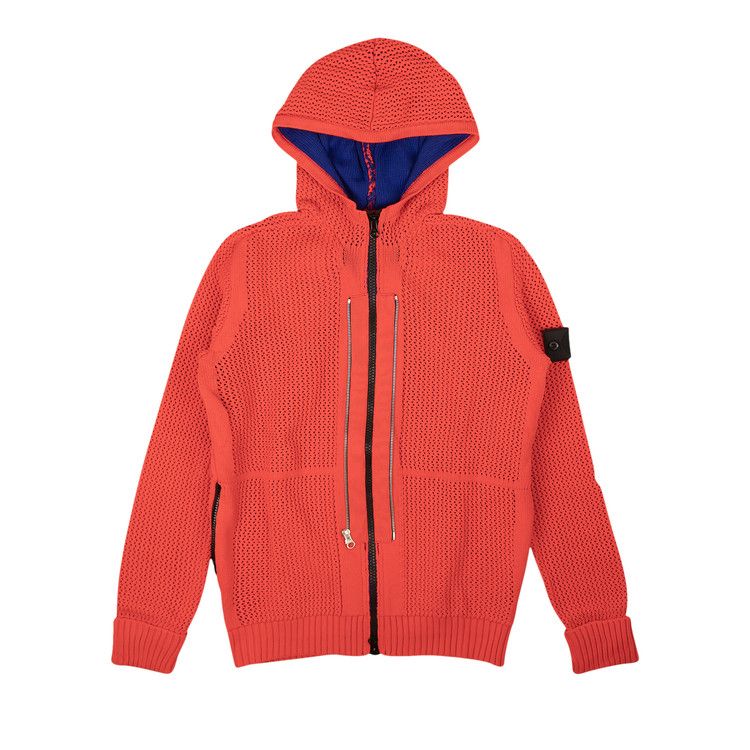 Buy Stone Island Shadow Project Knit Hoodie 'Red' - 7419510A1