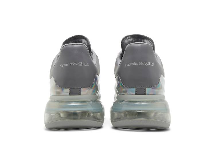$750 Alexander McQueen Silver Metallic Gloss Frequency Sneaker sz 11 41D  Men's 8