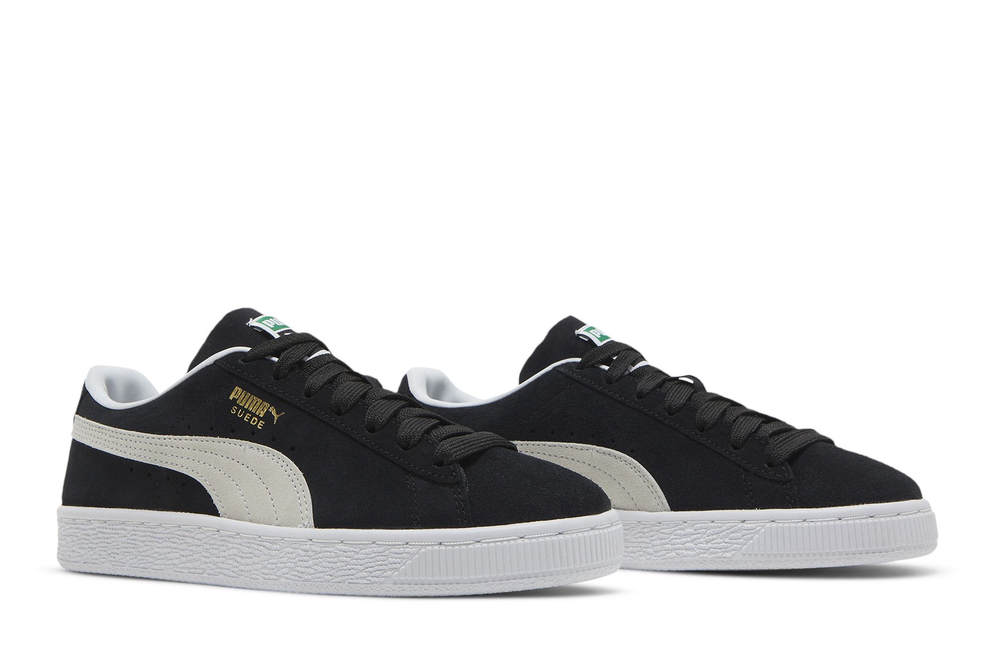 Pre-owned Puma Suede Classic 21 Jr 'black White'