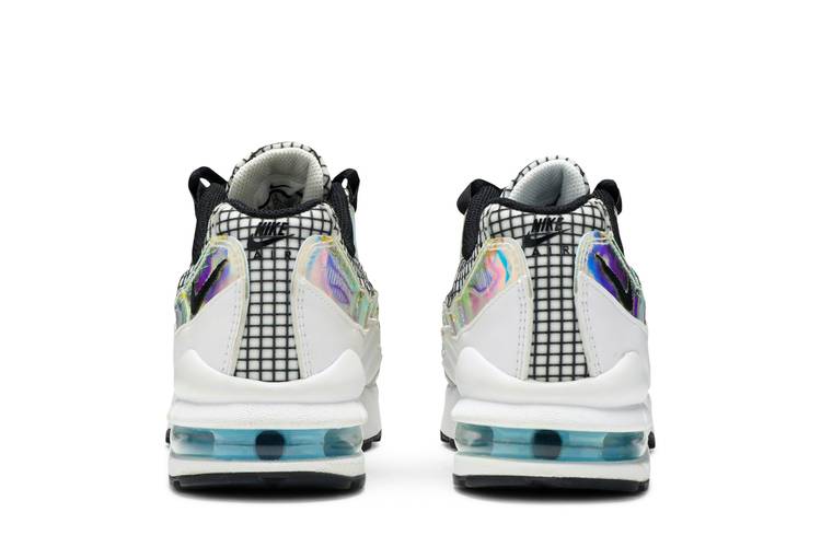 Nike Air Max 95 Lv 8 White Black Blue Gaze Men Sneaker Shoes A02450 100  Size 11