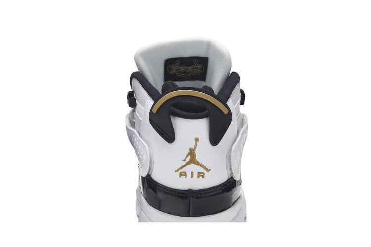 jordan 6 rings black white gold