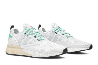 スニーカー Mesh Low-Top Sneakers Buy ZX 2K Boost 'Grey Hi-Res Green' - FX4172 | GOAT CA