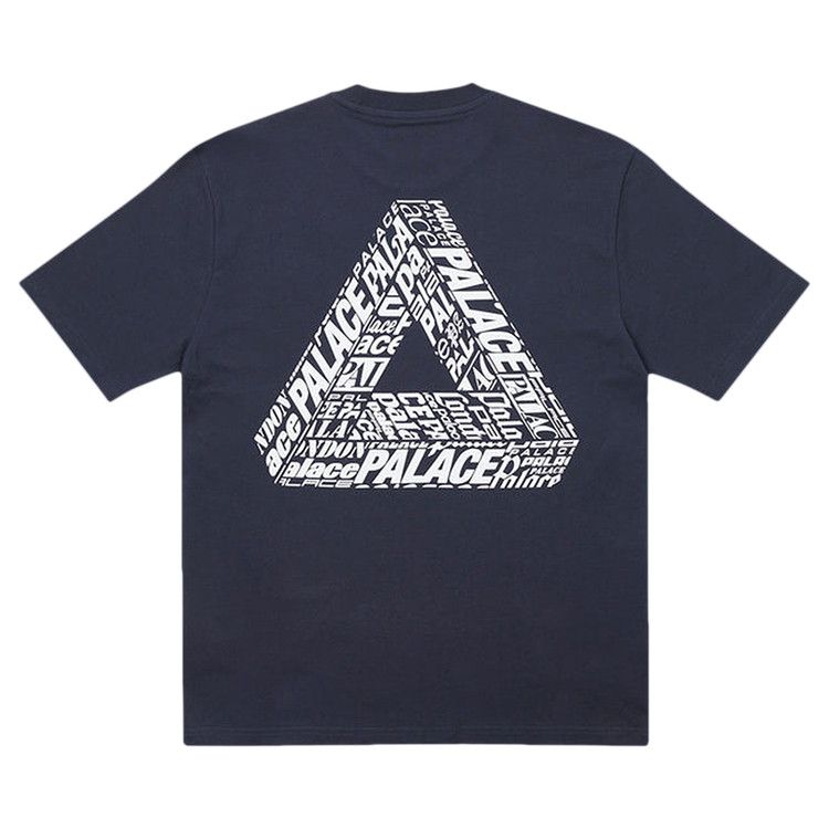 Buy Palace Tri-Text T-Shirt 'Navy' - P23TS275 | GOAT