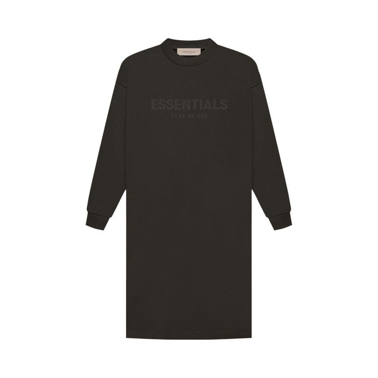 ワンピース FEAR OF GOD DRESS (125SP257154FW) Buy Fear of God Essentials Long-Sleeve Tee Dress 'Off Black