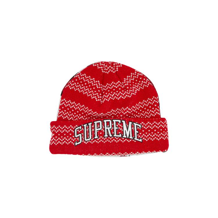 Buy Supreme x New Era Split Beanie 'Red' - FW22BN30 RED | GOAT