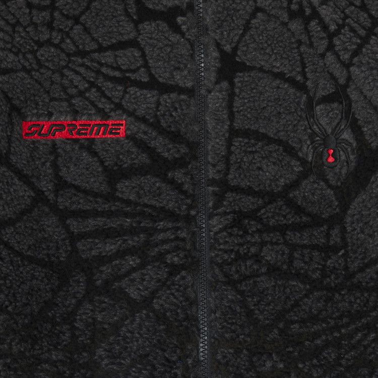 Buy Supreme x Spyder Web Polar Fleece Jacket 'Black