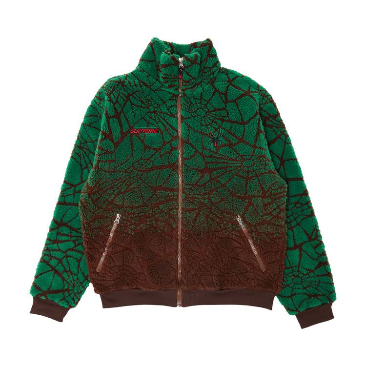 Buy Supreme x Spyder Web Polar Fleece Jacket 'Brown' - FW22J31