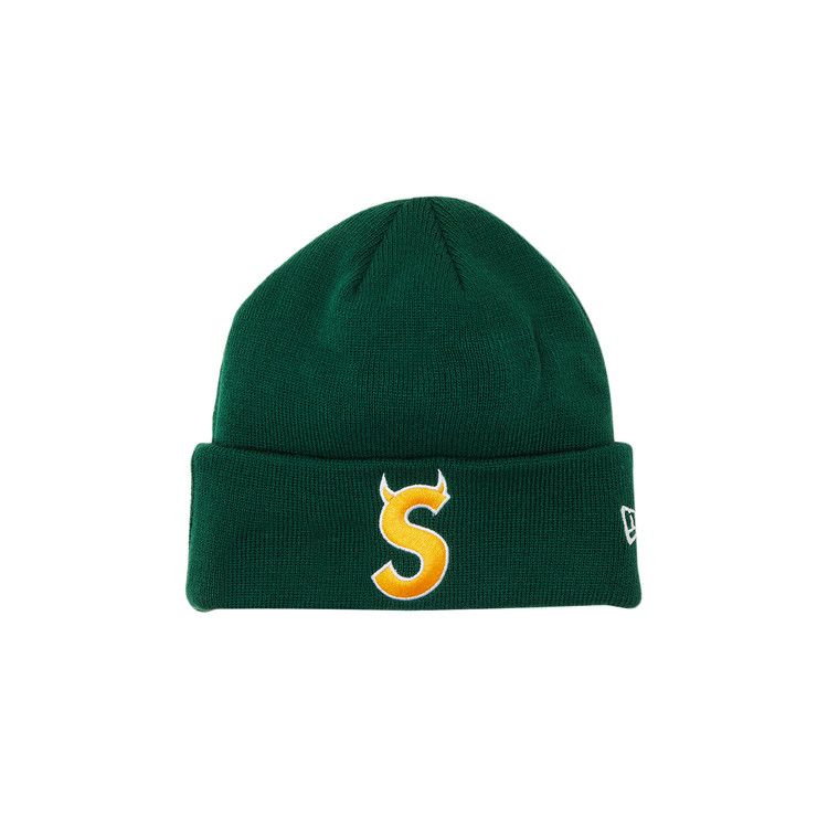 Buy Supreme x New Era S Logo Beanie 'Dark Green' - FW22BN11