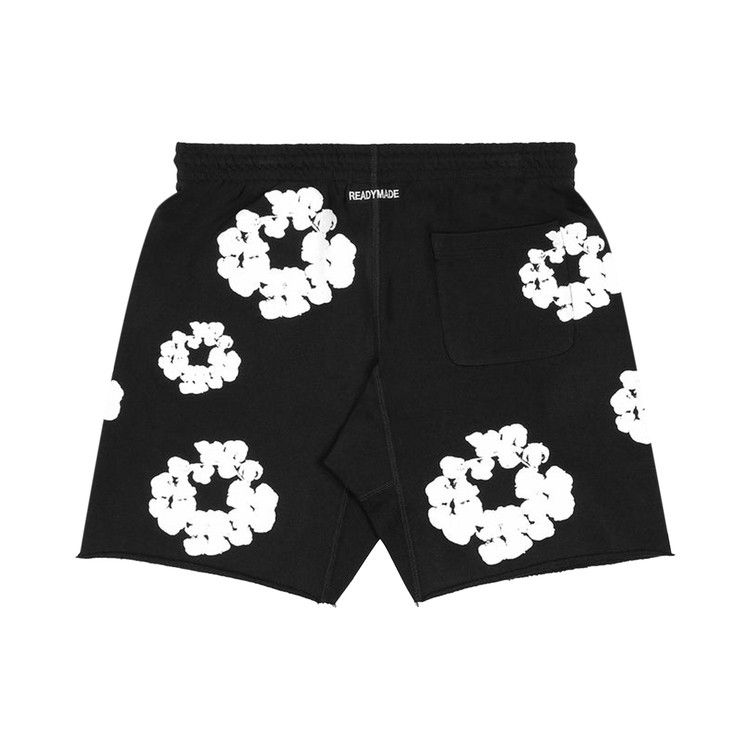 Buy READYMADE x Denim Tears Cotton Wreath Sweatshorts 'Black/White