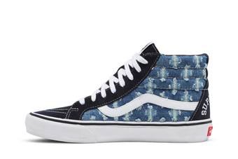 Buy Supreme x Sk8-Hi 'Blue Hole Punch Denim' - VN0A38Z32DD