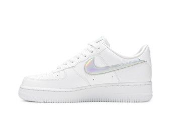 nike air force 1 low iridescent swoosh white