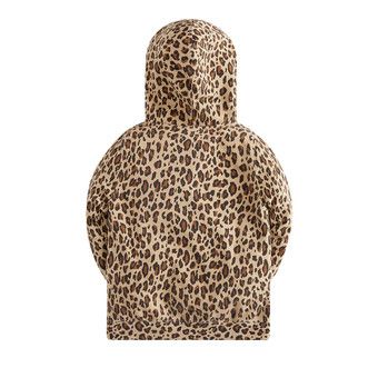 Buy Kith Kids All-over Print Leopard Williams Hoodie 'Sandrift