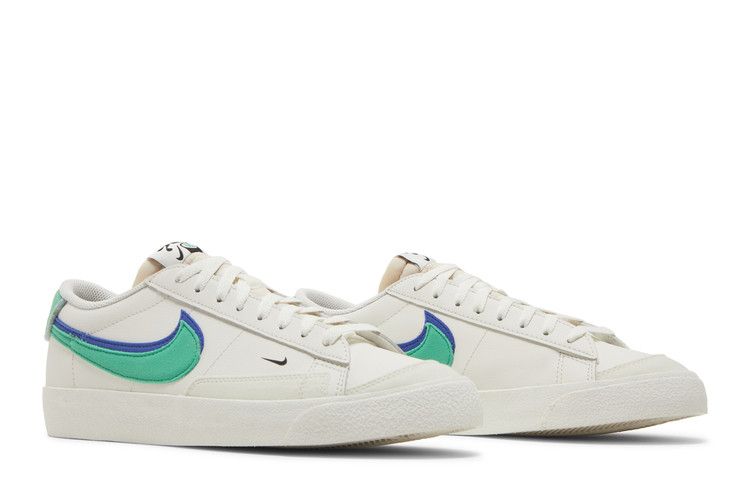 white blazers with green swoosh