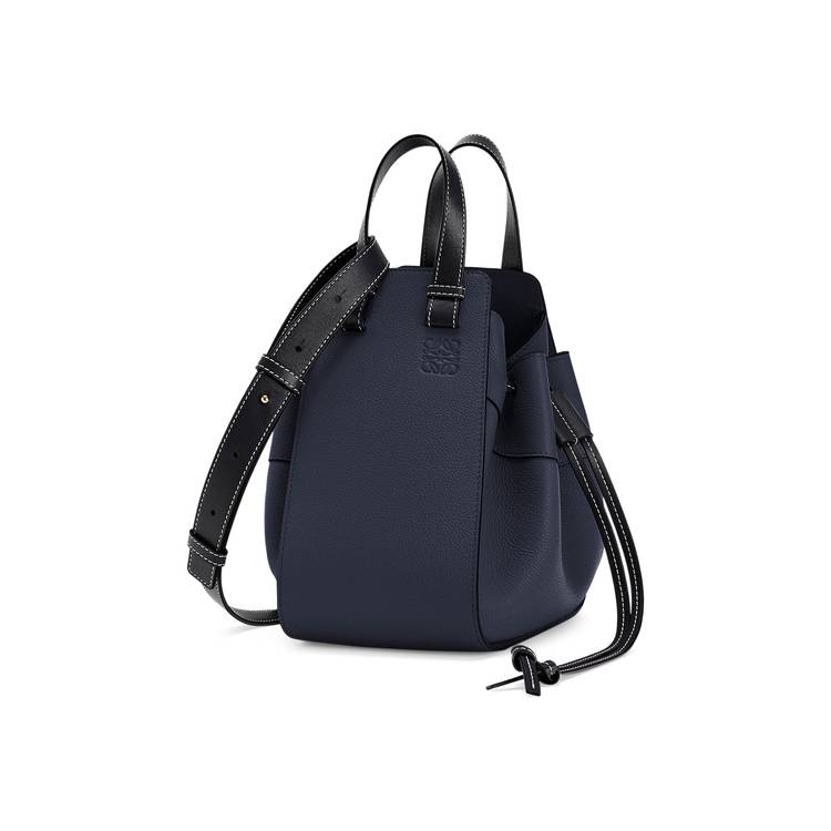 Buy Loewe Small Hammock Drawstring Bag 'Midnight Blue/Black' - 314 