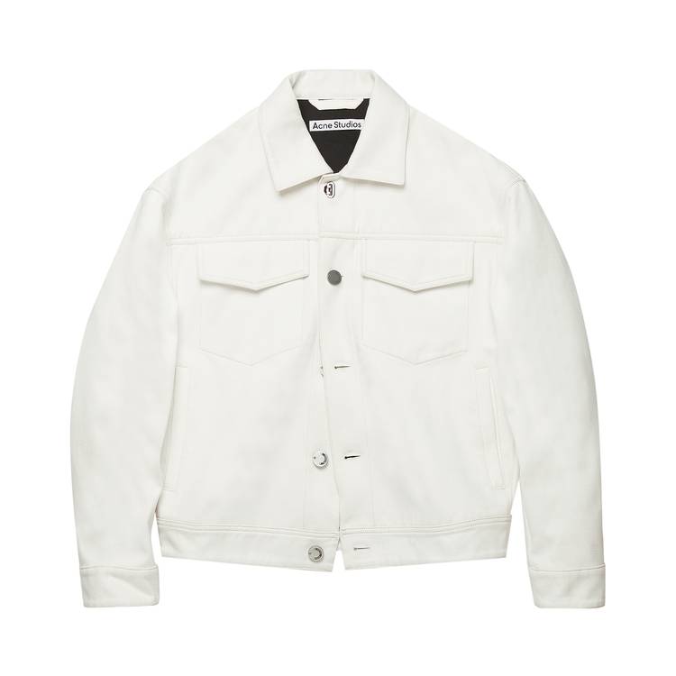 Buy Acne Studios Cotton Twill Jacket 'Off White' - B90471 GOAT